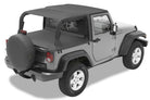 Bestop 07-09 Jeep Wrangler JK 2-Door Header Safari Bikini (Black Diamond)