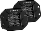 Rigid Industries D Series PRO Midnight Edition - Spot - Diffused - Pair