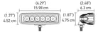 Hella Value Fit Mini Flush Mount 7.7in - 18W White Housing Flood Beam LED Light Bar