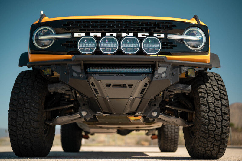 DV8 Offroad 21-25 Ford Bronco Tube Serries Front Bumper - Black Powdercoat