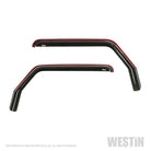 Westin 2018-2019 Jeep Wrangler JL In-Channel Wind Deflector 2pc - Smoke