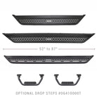 Go Rhino 21-23 Ford Bronco 2DR Sport Utility Dominator Xtreme D6 Side Steps 6in - 57in Long