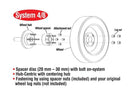 Eibach Pro-Spacer 15mm Spacer / Bolt Pattern 4x108 / Hub Center 65 for 98-00 Volvo V70