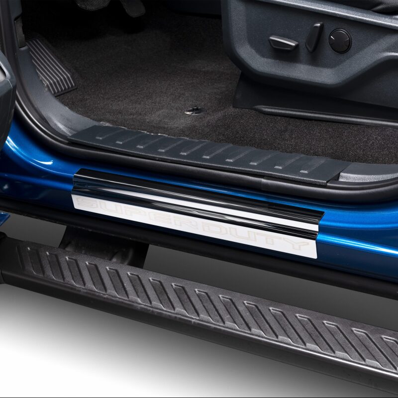Putco 17-20 Ford SuperDuty Super Crew w/ SUPERDUTY Etching - 4pcs SS Door Sills