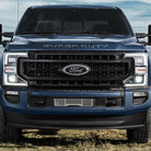 Putco 11-14 Ford F-150 EcoBoost Bumper Grille Inserts - SS - Bar Design - w/ Heater Plug Opening