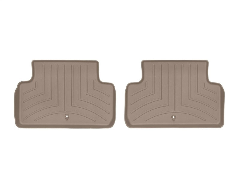 WeatherTech 2019+ Genesis G70 Rear FloorLiner - Tan (2-Piece Liner)