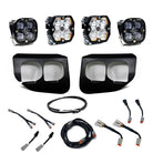 Baja Designs 20-22 Ford SD Squadron Pro/SAE 2.0 Dual Fog Pocket Kit Upfitter (SAE Fog) - Clear