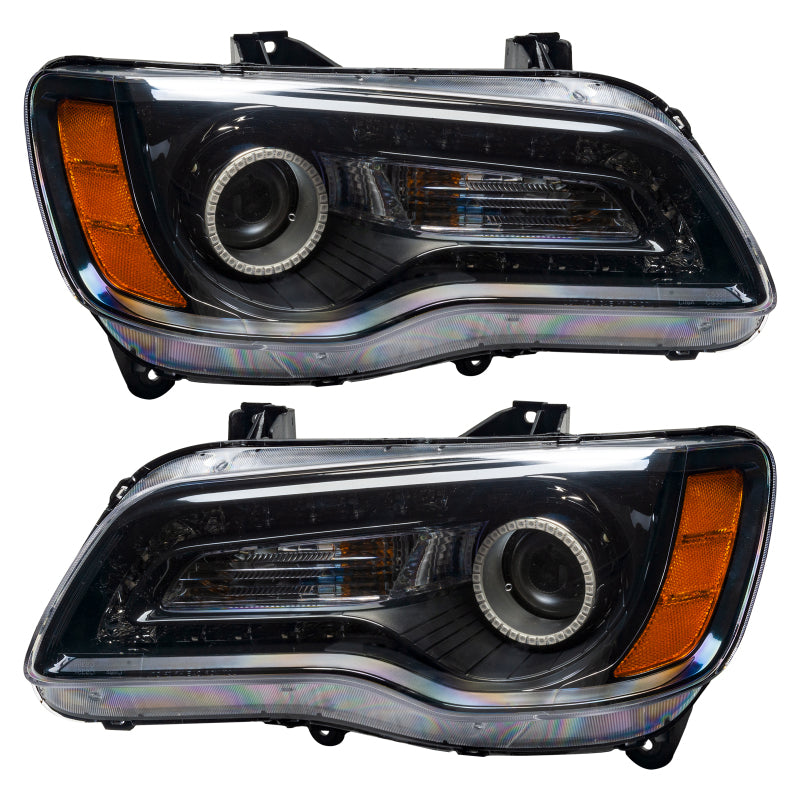 Oracle 11-14 Chrysler 300C SMD HL - Black - NON HID - ColorSHIFT w/ 2.0 Controller