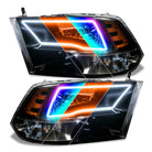 Oracle 09-18 Dodge Ram Switchback Quad Headlight Halo Kit - RGB+A + w/ RF Controller