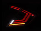 AlphaRex 16-21 Honda Civic Hatchback/ Type-R FK8 Nova-Series LED Tail Lights (Pair) - Alpha Black