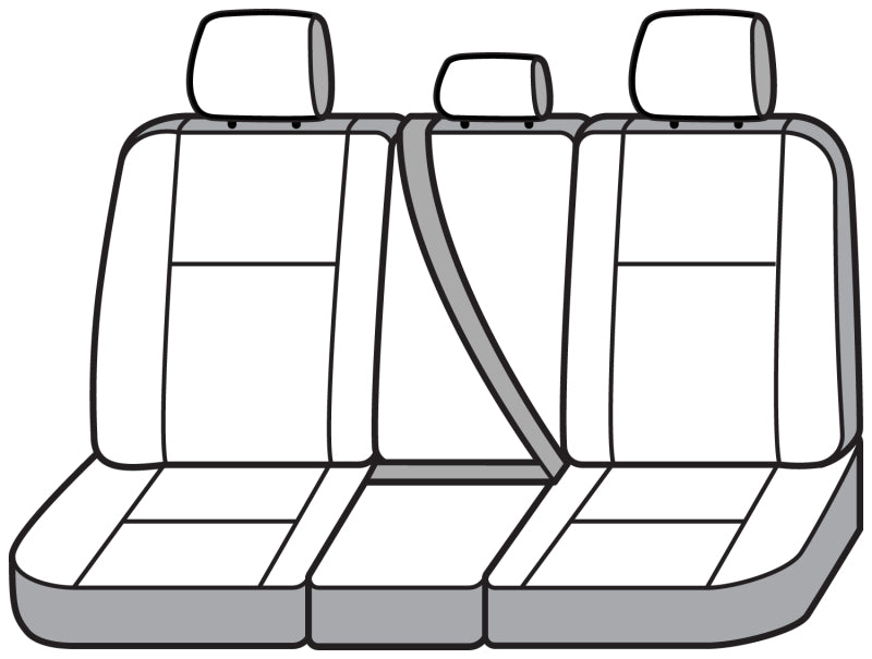 Covercraft 21-24 Ford F150 Endura PrecisionFit Custom Front Row Seat Covers - Charcoal/Silver