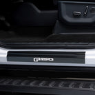 Putco 15-20 Ford F-150 - SuperCrew w/ F-150 Etching (4pcs) Black Platinum Door Sills