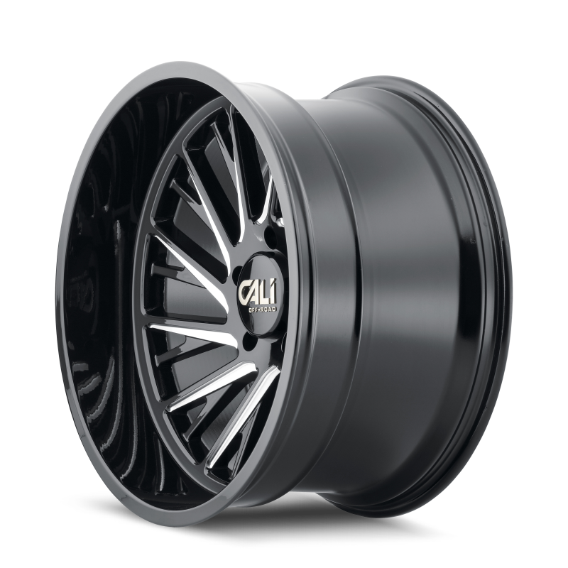 Cali Off-Road 9114 Purge 20x12 / 8x170 BP / -51mm Offset / 125.2mm Hub Gloss Black Milled Wheel