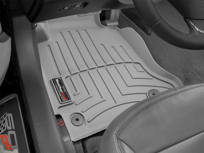 WeatherTech 12-13 Chevrolet Corvette Front FloorLiner - Grey