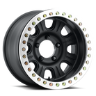 Raceline RT231 Monster 17x9.5in/6x139.7 BP/-32mm Offset/107.95mm Bore BLK & MACH Ring Beadlock Wheel