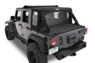 Bestop 07-18 Jeep Wrangler JK 4-Door Halftop Soft Top (Black Diamond)
