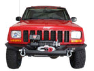 Fishbone Offroad Cherokee XJ Front Winch Bumper W/O Grille Guard Bullhead Steel - Blk Txtrd Pwdrcoat