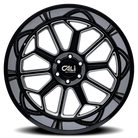 Cali Off-Road 9117 Auburn 20x9 / 8x170 BP / -12mm Offset / 125.2mm Hub Gloss Black Milled Wheel