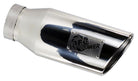 aFe MACH Force-Xp Universal Exhaust Tip 4 IN Inlet x 5 IN Outlet x 12 IN L- Polished Tip