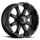 Raceline 991B Assault 16x8in / 5x127 BP / 0mm Offset / 78.1mm Bore - Satin Black Wheel