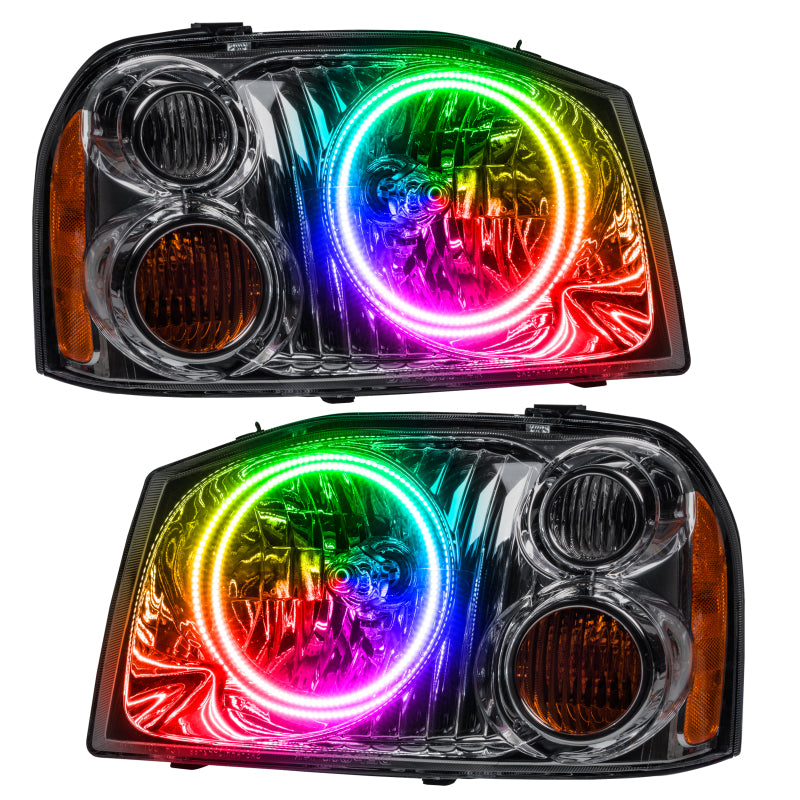 Oracle 01-04 Nissan Frontier SMD HL - Dual Halo - ColorSHIFT – Down ...