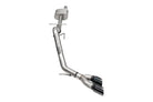 Corsa 2024-2025 Ford Ranger 3in Cat-Back Exhaust 4in Black PVD Pro-Series Slash Cut Twin Tip