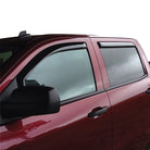 Westin 2014-2018 Chevy Silverado 1500 Crew Cab In-Channel Wind Deflector 4pc - Smoke
