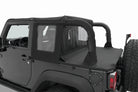 Bestop 07-18 Jeep Wrangler JK 2-Door Halftop Soft Top (Black Diamond)
