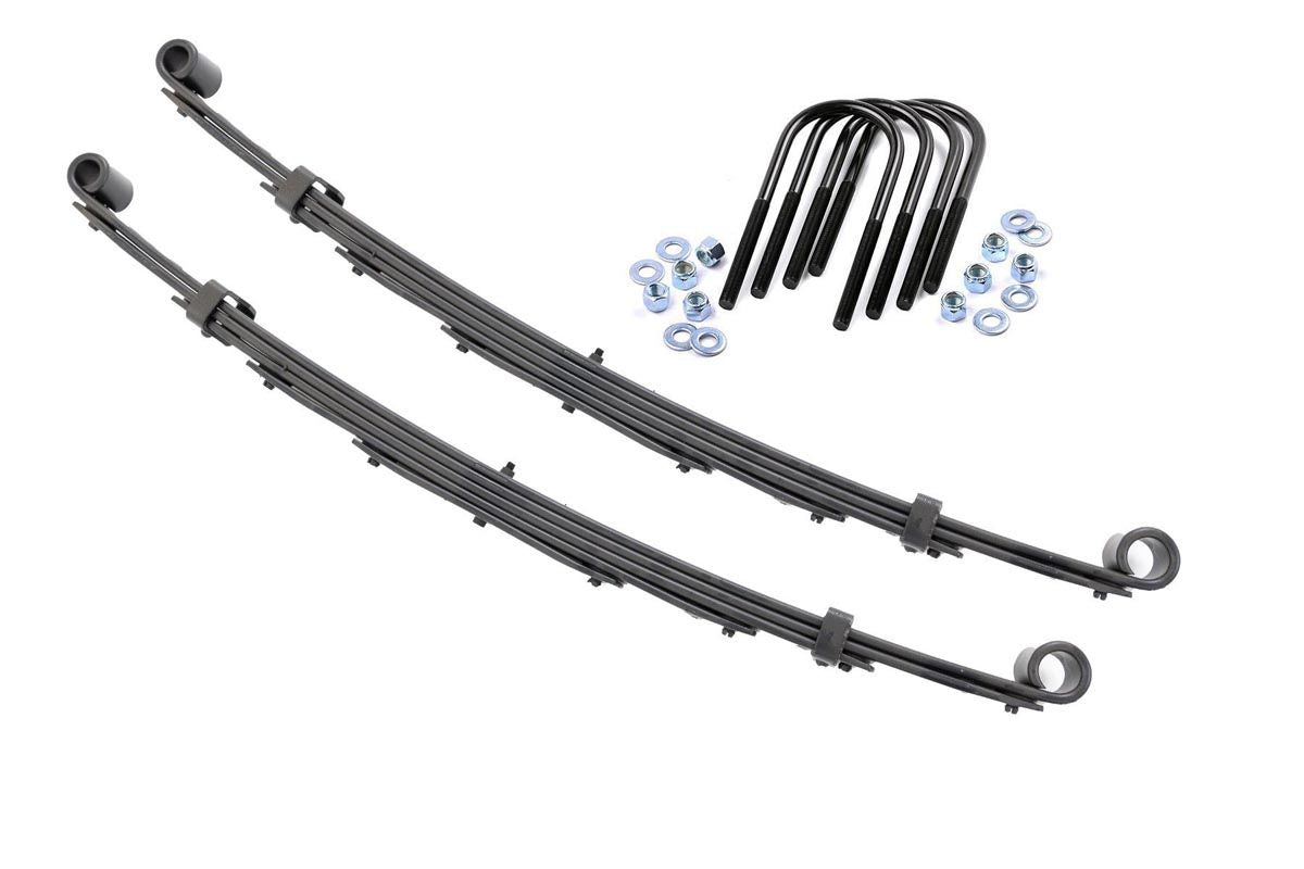 Rough Country  Front Leaf Springs | 4" Lift | Pair | Chevy/GMC C10/K10 C15/K15 Truck/Half-Ton Suburban (69-72)