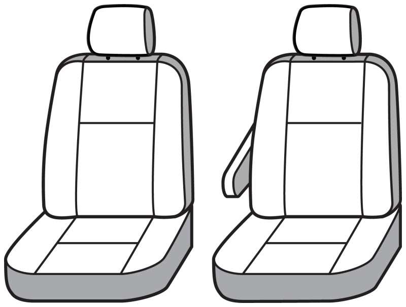 Covercraft 15-24 Ford Transit Carhartt PrecisionFit Custom Front Row Seat Covers - Gravel
