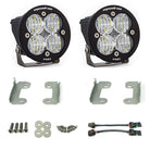 Baja Designs 07-09 Wrangler JK w/OE Bumper Squadron R Pro Fog Pocket Kit - Clear