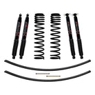 Skyjacker Jeep XJ 3in FR Dual Rate Long Coil Suspension Lift Kit w/RR Add-A-Leaf/Black Max Shocks