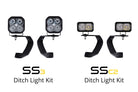 Diode Dynamics 10-21 Toyota 4Runner Stage Series 2in LED Ditch Light Kit - Pro White Combo