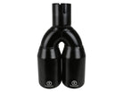 aFe Takeda 304 Stainless Steel Clamp-on Exhaust Tip Black 2-1/2ininlet x 3-1/2in Outlet X 12in L