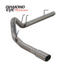 Diamond Eye KIT 4in DPF-BACK SGL SS 08-09 6 4L F250/F350 PCKGD BX46X14X14OD EL-PL 44inX13 5inX13 5in