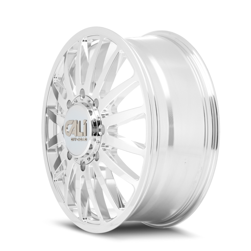 Cali Off-Road 9110D Summit Dually 20x8.25 / 8x200 BP / -232mm Offset / 142mm Hub Polished Wheel
