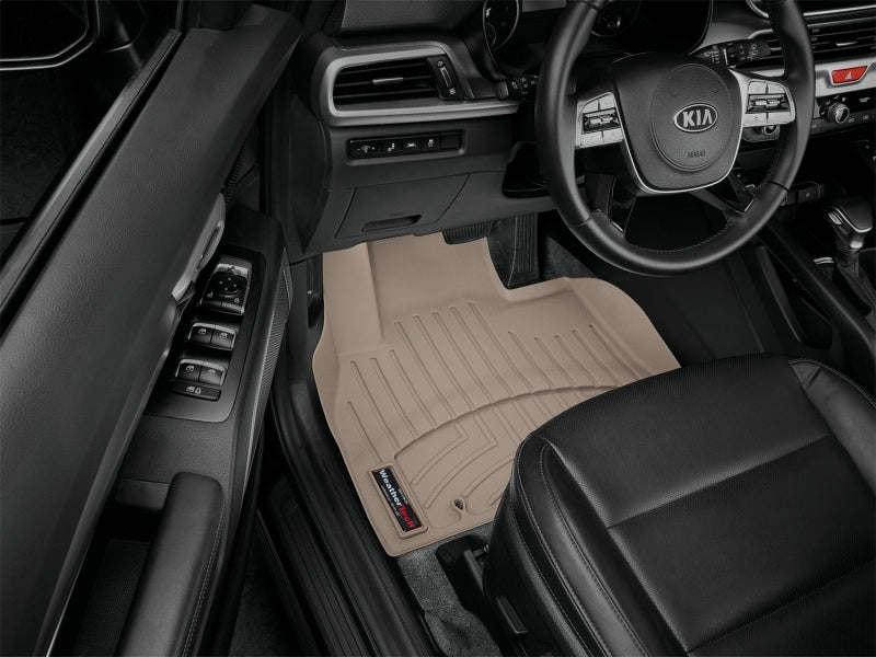 WeatherTech 2020+ Kia Telluride Front FloorLiner - Tan