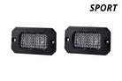 Diode Dynamics Stage Series 2in LED Pod Sport - White Combo Flush ABL (Pair)
