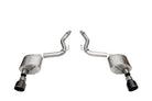 Corsa 2024+ Ford Mustang GT Sport Axle-Back Dual Rear Exit with 4.5in Black PVD Pro-Series Tips
