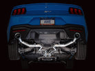 AWE 2024 Ford Mustang GT Fastback S650 RWD Track Edition Cat-Back Exhaust w/ Dual Chrome Silver Tips