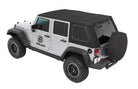 Bestop 07-18 Jeep Wrangler JK 4-Door Trektop Pro (Premium Black Twill)