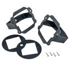 Oracle Jeep JK Fog Light to Cube Light Conversion Mount Brackets (Pair) w/ Bezel