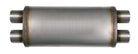 Diamond Eye Muffler 3-1/2in DL IN/DL OUT 22in BODY 28in OVERALL OVAL