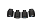 Corsa 20-25 Chevrolet Corvette C8 RWD 4.5in Carbon Fiber Black PVD Tip Kit (For Corsa Exhaust Only)
