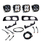 Baja Designs 2023+ Ford Super Duty Squadron Pro/SAE 2.0 Dual Fog Pocket Kit (SAE Fog) - Clear