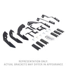 Go Rhino 15-19 Chevrolet Silverado 2500HD/3500HD Brackets for RB Running Boards