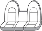Covercraft 99-02 Ford Std Polycotton SeatSaver Custom Front Row Seat Covers - Grey