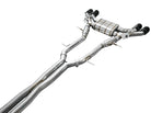 AWE Tuning 2021+ Cadillac CT4-V Blackwing SwitchPath Exhaust - Diamond Black Tips