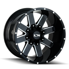 ION Type 141 18x9 / 8x180 BP / 18mm Offset / 124.1mm Hub Gloss Black Milled Wheel
