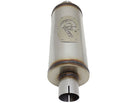 aFe MACH Force-Xp 409 SS Muffler 2-1/2in Center/Center 14in L X 6in Dia - Round Body